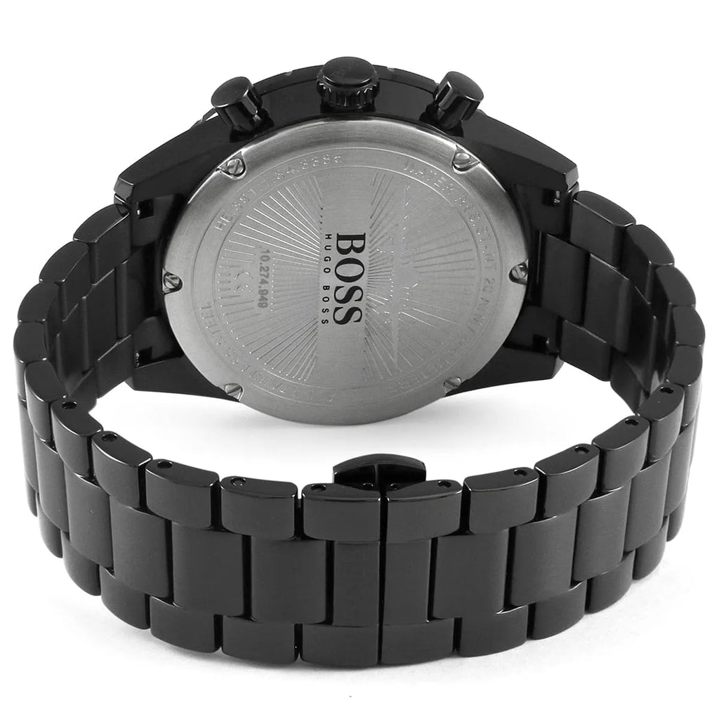 Hugo Boss Aero Mate 1513771 Black IP Chronograph Men's Watch