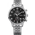 Hugo Boss Aeroliner 1512446 Silver Stainless Steel Black Dial Chronograph Watch
