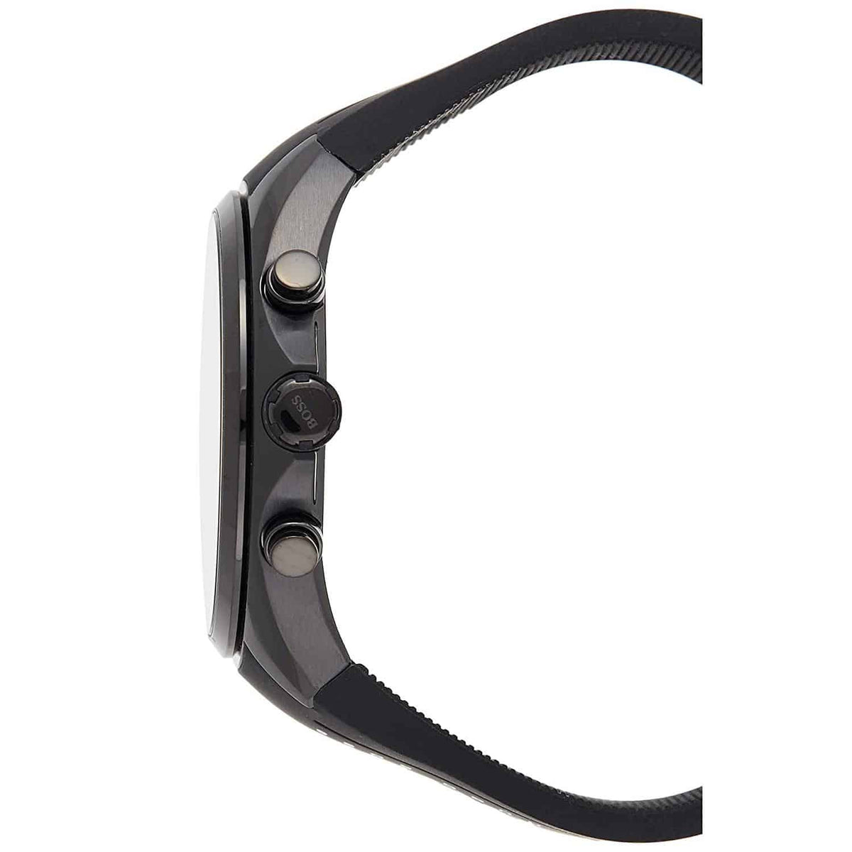Hugo Boss Distinct 1513859 All-Black Silicone Strap Men's Chronograph Watch