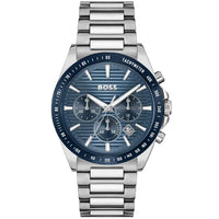 Hugo Boss Strike 1514240 Silver-Tone Blue Dial Chronograph Men's Watch