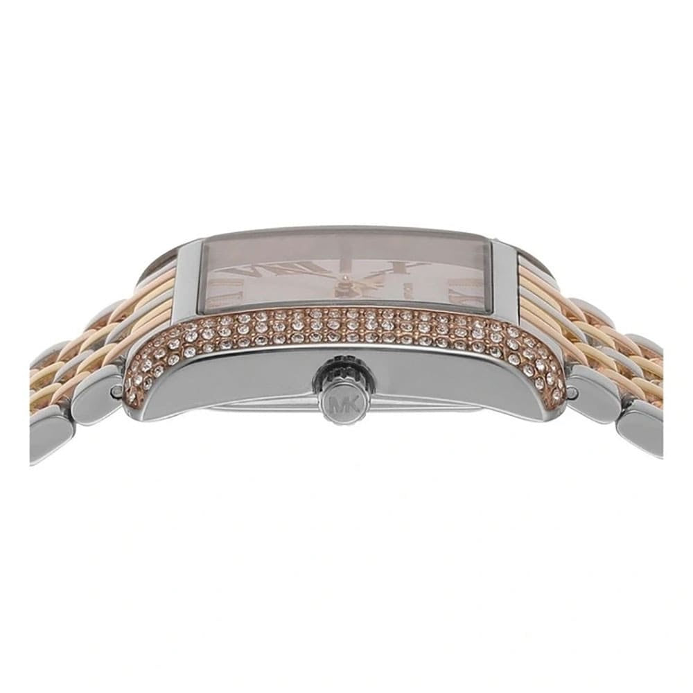 Michael Kors Emery Three-Tone MK4744 Women’s Silver, Gold & Rose Gold Stainless Steel Watch