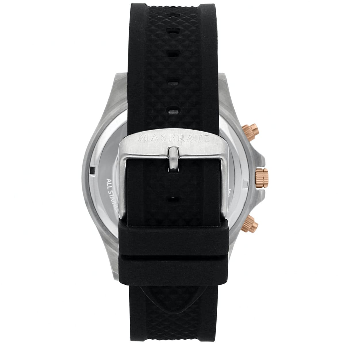 Maserati Sfida R8871640002 Men's Two-Tone Watch Black Rubber