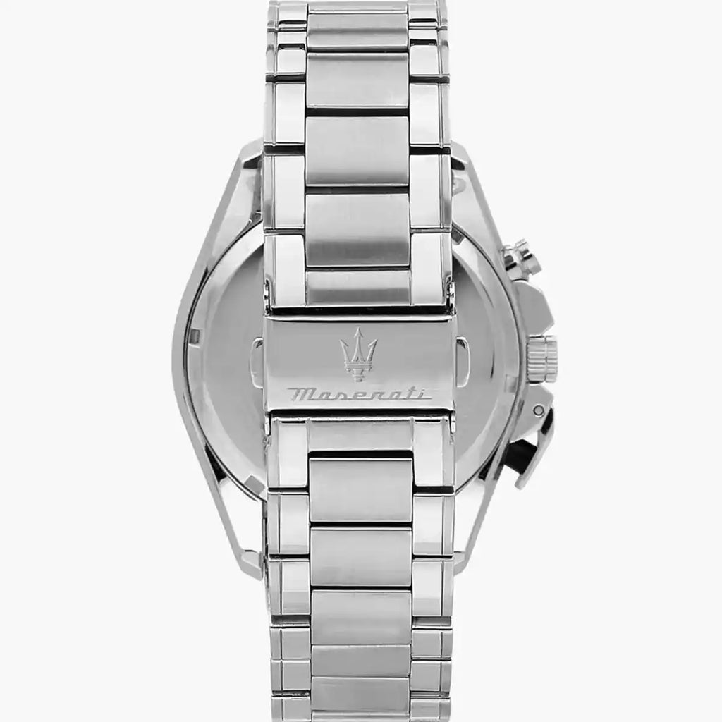 Maserati Traguardo R8873612049 Silver Case White Dial Black Bezel Watch