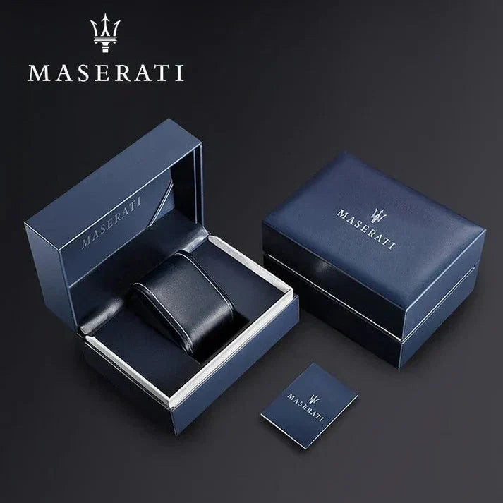 Maserati Traguardo R8871612015 Rose Gold Blue Leather Men's Watch