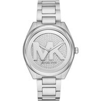 Michael Kors Janelle MK7311 Silver Glitz Logo Watch
