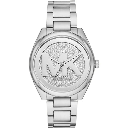 Michael Kors Janelle MK7311 Silver Glitz Logo Watch