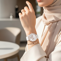 Michael Kors Jessa MK6945 Rose Gold-Tone White Dial White Rubber Women's Watch