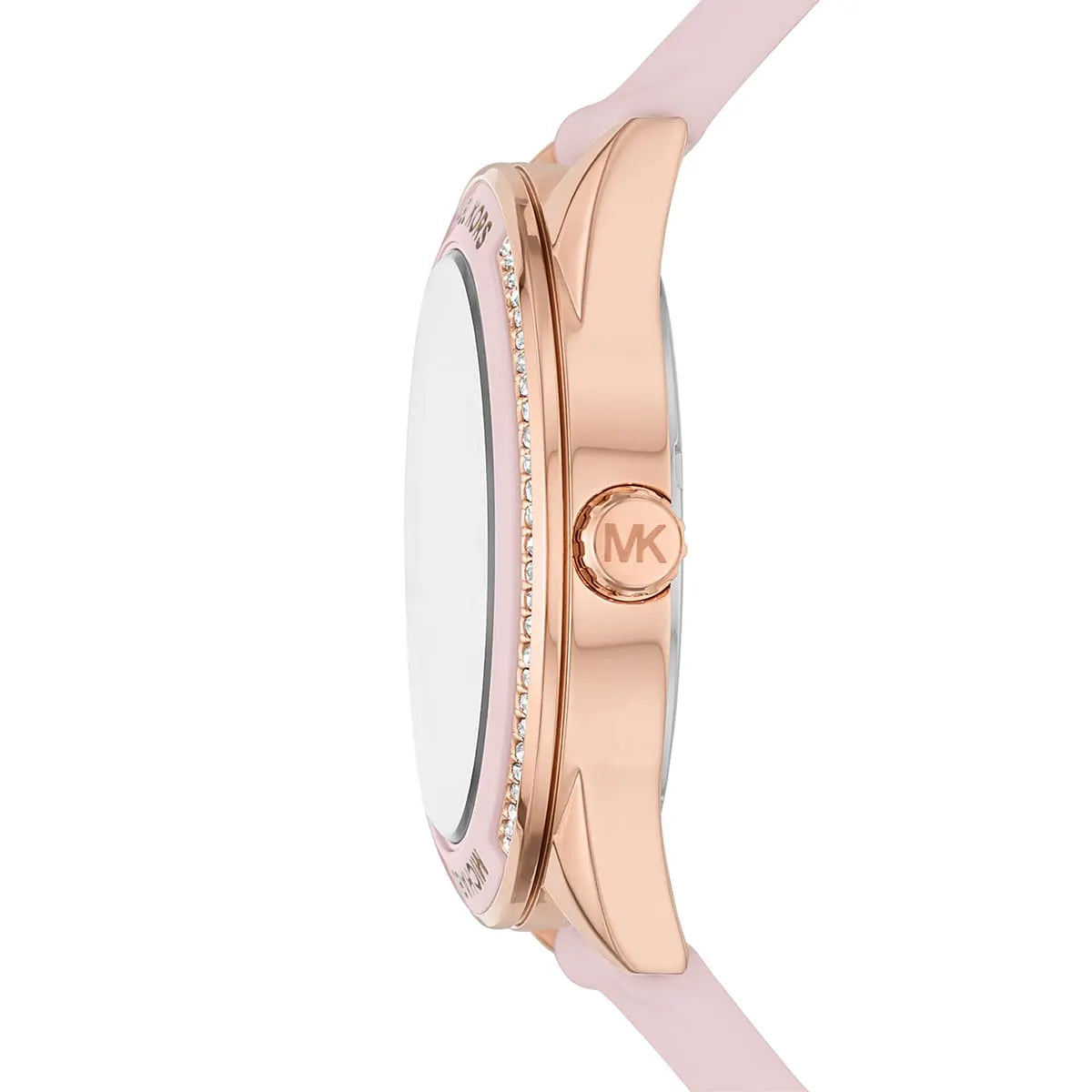 Michael Kors Jessa MK6946 Rose Gold-Tone Pink Dial Pink Rubber Women's Watch