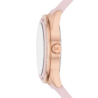 Michael Kors Jessa MK6946 Rose Gold-Tone Pink Dial Pink Rubber Women's Watch