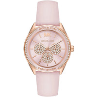 Michael Kors Jessa MK6946 Rose Gold-Tone Pink Dial Pink Rubber Women's Watch