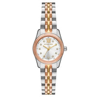 Michael Kors Lexington MK4987 Two-Tone Silver & Rose Gold Crystal Watch