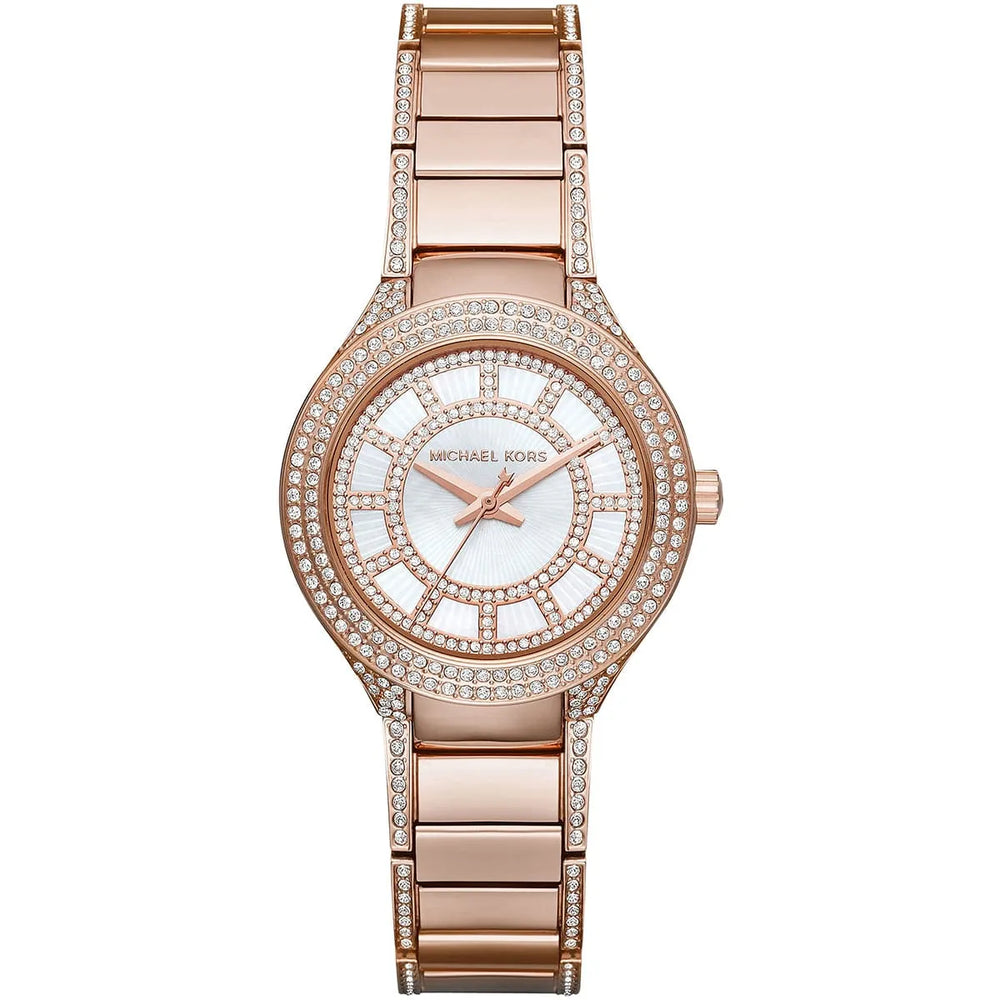 Michael Kors Mini Kerry MK3443 Rose Gold Crystal Glitz Watch - Best Price in Egypt
