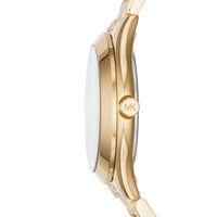 Michael Kors Mini Slim Runway MK3477 Gold Logo Watch