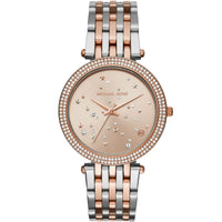 Michael Kors Darci MK3726 Two-Tone Watch with Rose Gold Celestial Star Dial
