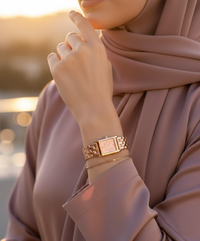 Michael Kors Georgie MK4932 Rose Gold-Tone Square Dial Ladies Watch