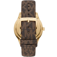 Michael Kors Runway MK6979 Gold Glitz Dial Signature Strap Watch