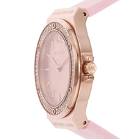 Michael Kors Lennox MK7282 Rose Gold & Pink Logo Silicone Watch