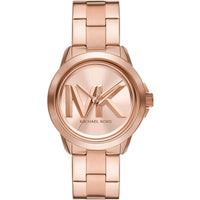Michael Kors Brynn MK7318 Rose Gold Watch with Oversized MK Logo Dial