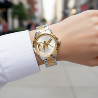 Michael Kors Runway MK7319 Two-Tone Big Logo Watch