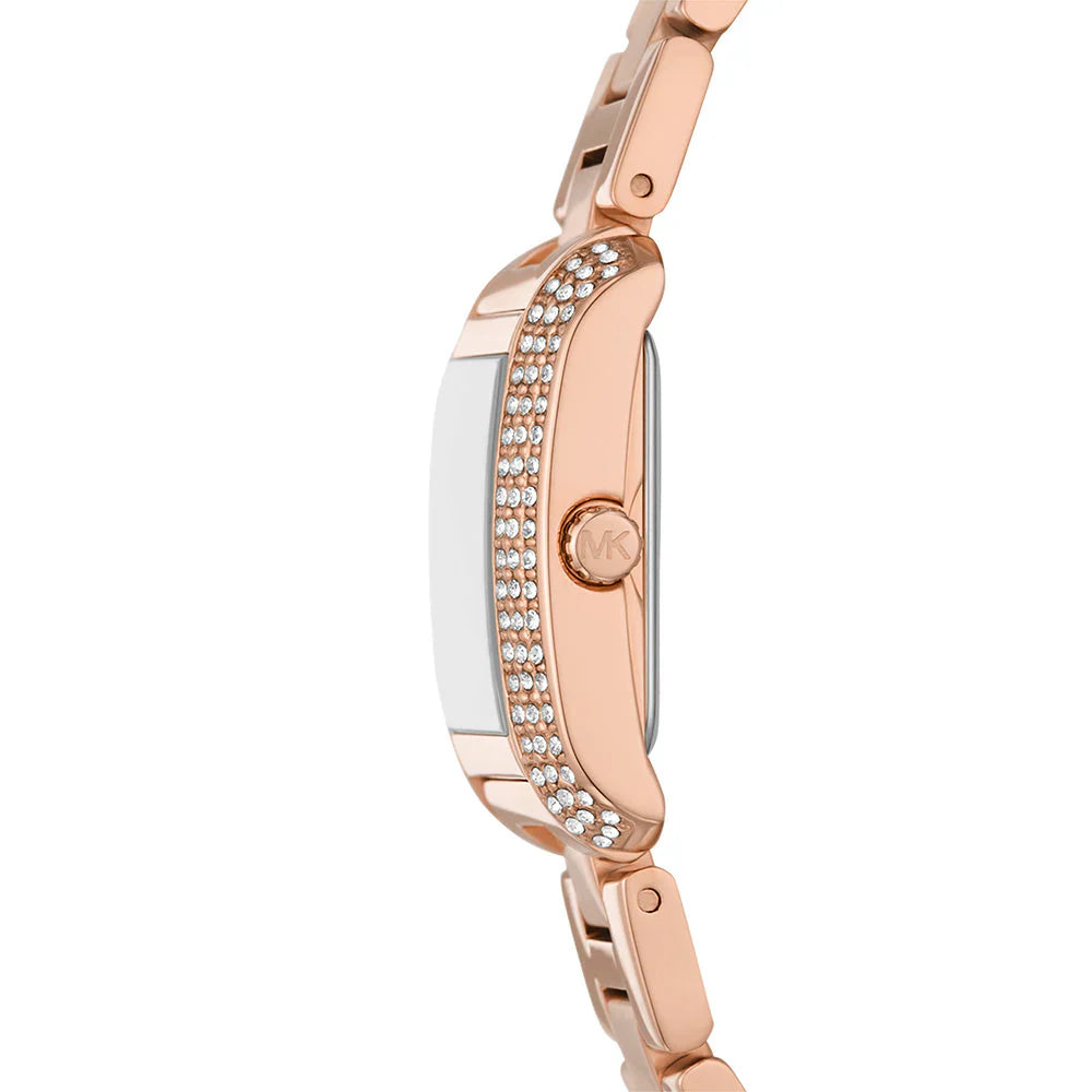 Michael Kors Emery MK7512 Rose Gold Rectangular Watch