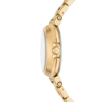 Michael Kors Maren MK7516 Gold-Tone Crystal Rectangular Watch