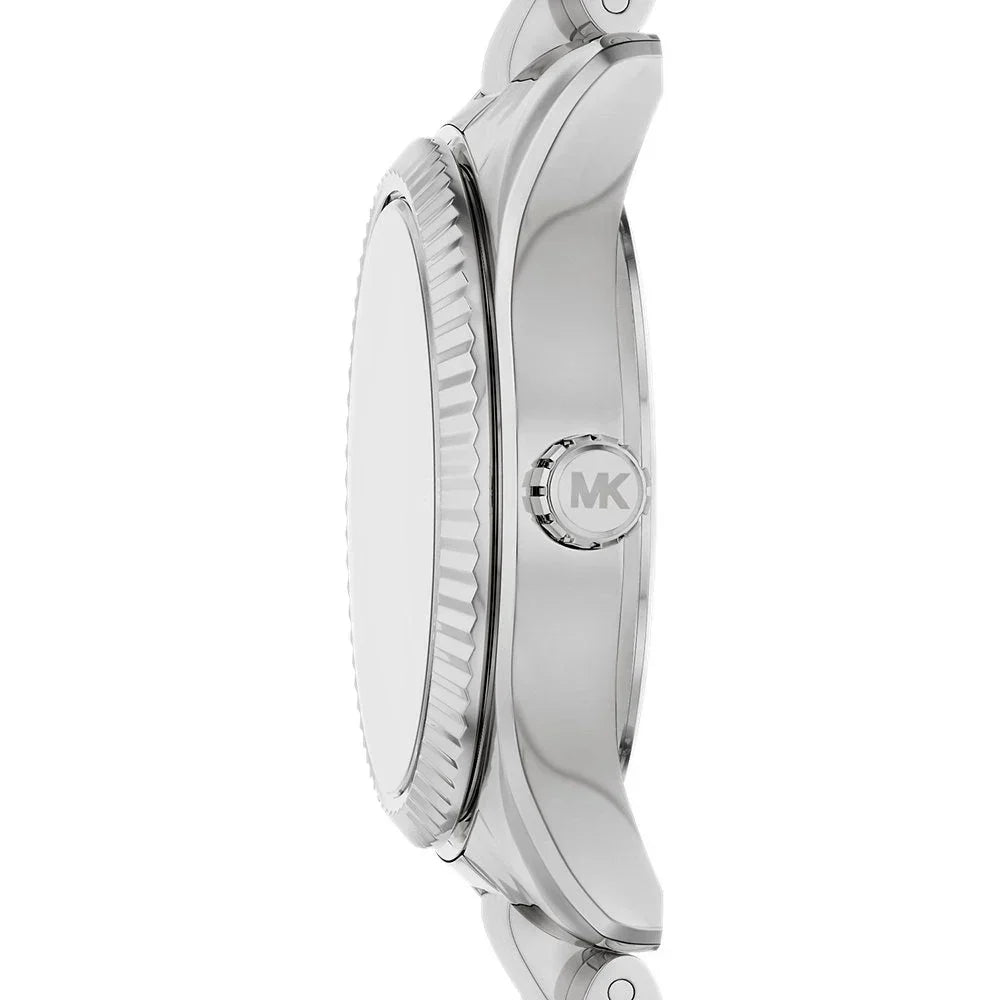 Michael Kors Petite Lexington MK7580 Silver Tone Brushed Green Dial Watch