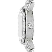 Michael Kors Petite Lexington MK7580 Silver Tone Brushed Green Dial Watch