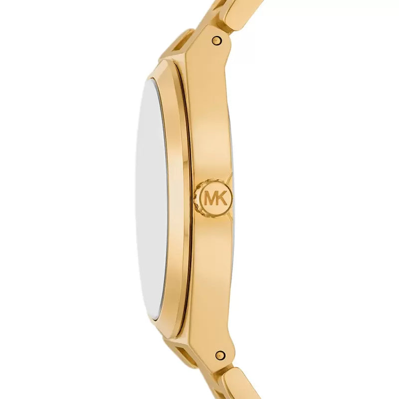 Michael Kors MK7391 Women’s White Dial Gold Stainless Steel Lennox Watch