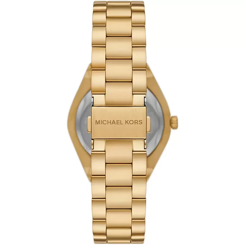 Michael Kors MK7391 Women’s White Dial Gold Stainless Steel Lennox Watch