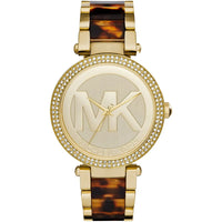 Michael Kors Parker MK6109 Gold & Tortoise Logo Watch