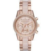 Michael Kors Ritz MK6307 Rose Gold & Blush Acetate Watch