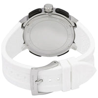Michael Kors Sidney MK6947 Silver-Tone Black Dial White Rubber Women's Watch