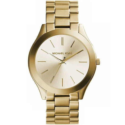 Michael Kors Slim Runway MK3179 Full Gold Watch