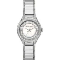 Michael Kors Sylvia MK4657 Silver-Tone Crystal Pave Watch