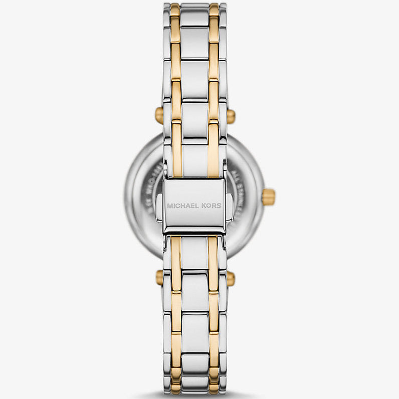 Michael Kors Lennox MK01085 Two-Tone Silver & Gold Blue Mother of Pearl Women's Watch