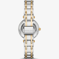 Michael Kors Lennox MK01085 Two-Tone Silver & Gold Blue Mother of Pearl Women's Watch