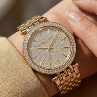 Michael Kors Darci MK3438 Gold-Tone Full Pavé Crystal Women's Watch