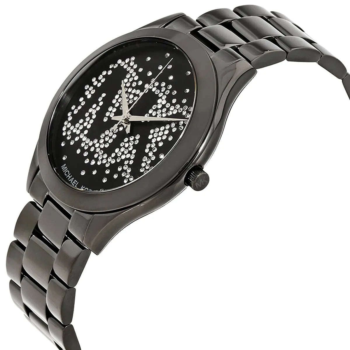 Michael Kors MK3589 Runway Slim Women’s Black Crystal Dial Stainless Steel Watch