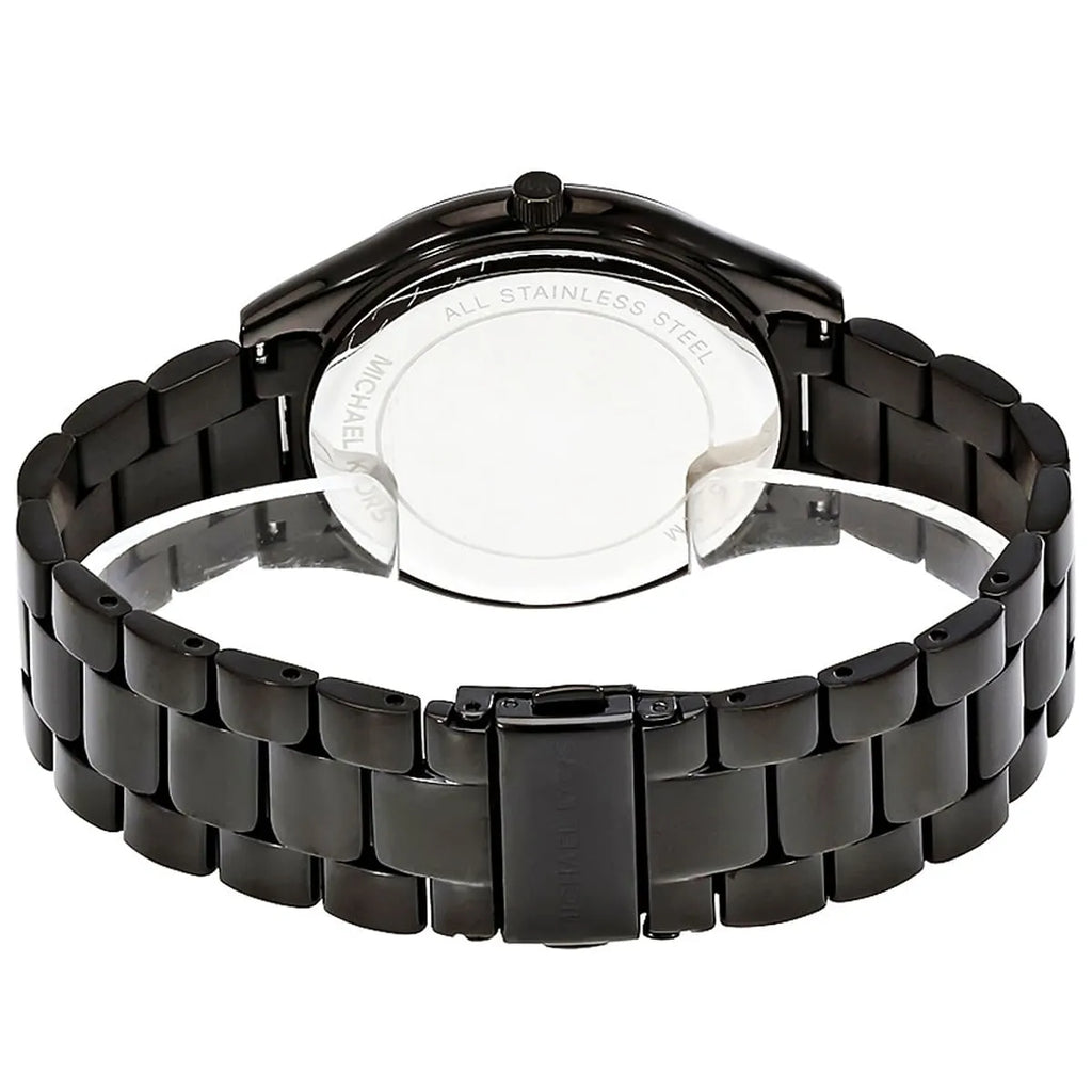 Michael Kors MK3589 Runway Slim Women’s Black Crystal Dial Stainless Steel Watch