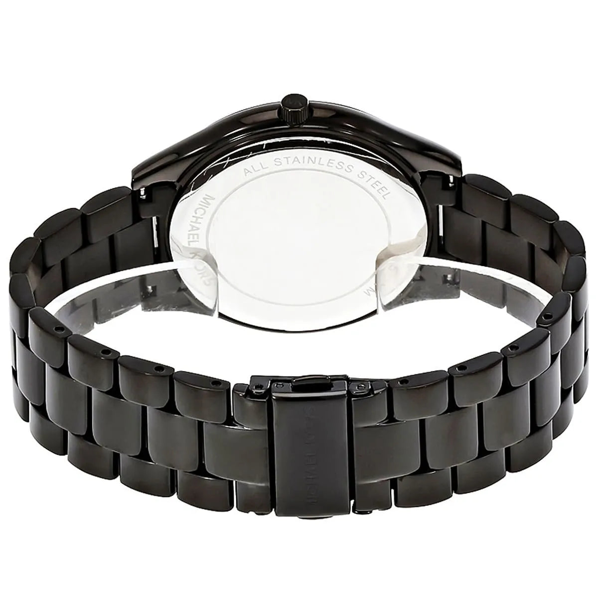 Michael Kors MK3589 Runway Slim Women’s Black Crystal Dial Stainless Steel Watch