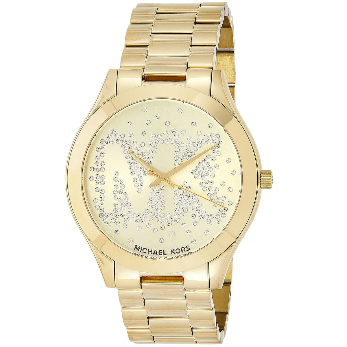 Michael Kors MK3590 Runway Slim Women’s Gold Crystal Dial Stainless Steel Watch