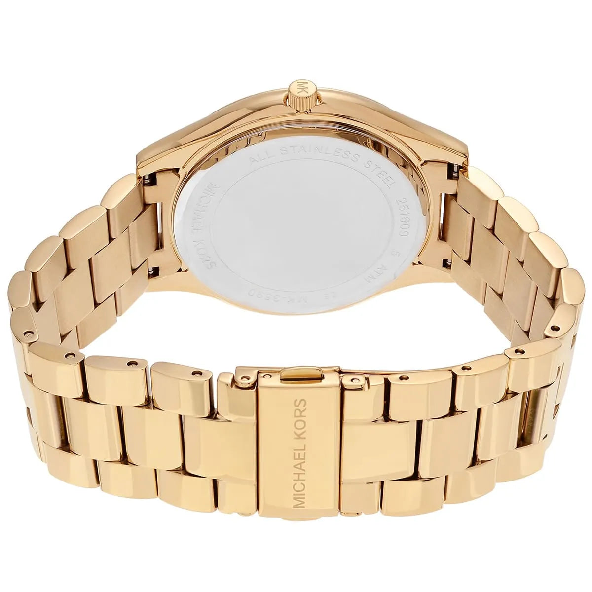 Michael Kors MK3590 Runway Slim Women’s Gold Crystal Dial Stainless Steel Watch