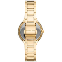 Michael Kors Macie mk4459Crystal Bezel Gold Dial Gold-Tone Stainless Steel Women's Watch