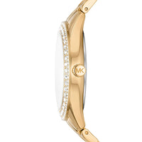 Michael Kors Harlowe MK4709 Gold-Tone Crystal Pave Women's Watch