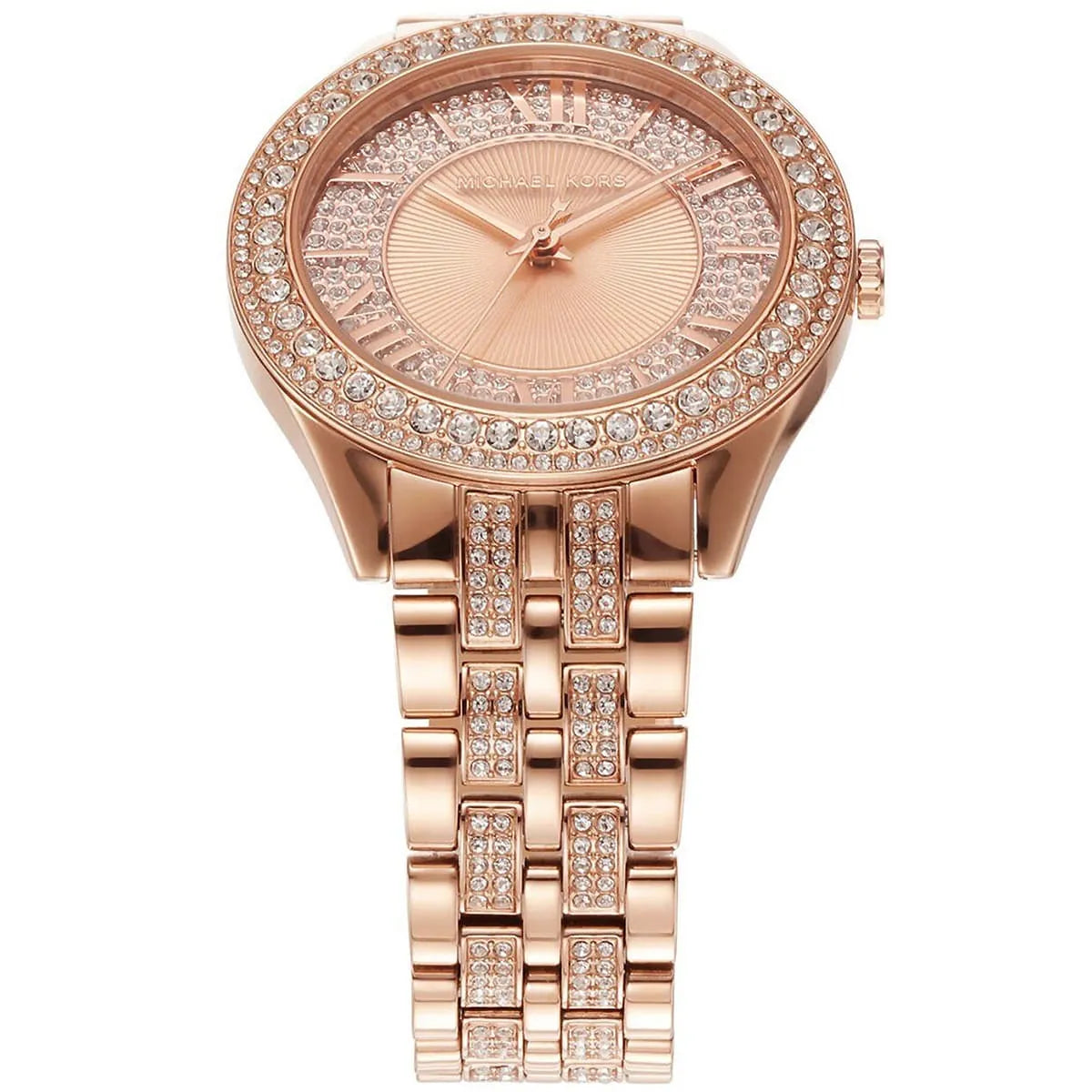 Michael Kors MK4710 Harlowe Women’s Rose Gold Crystal Dial Watch