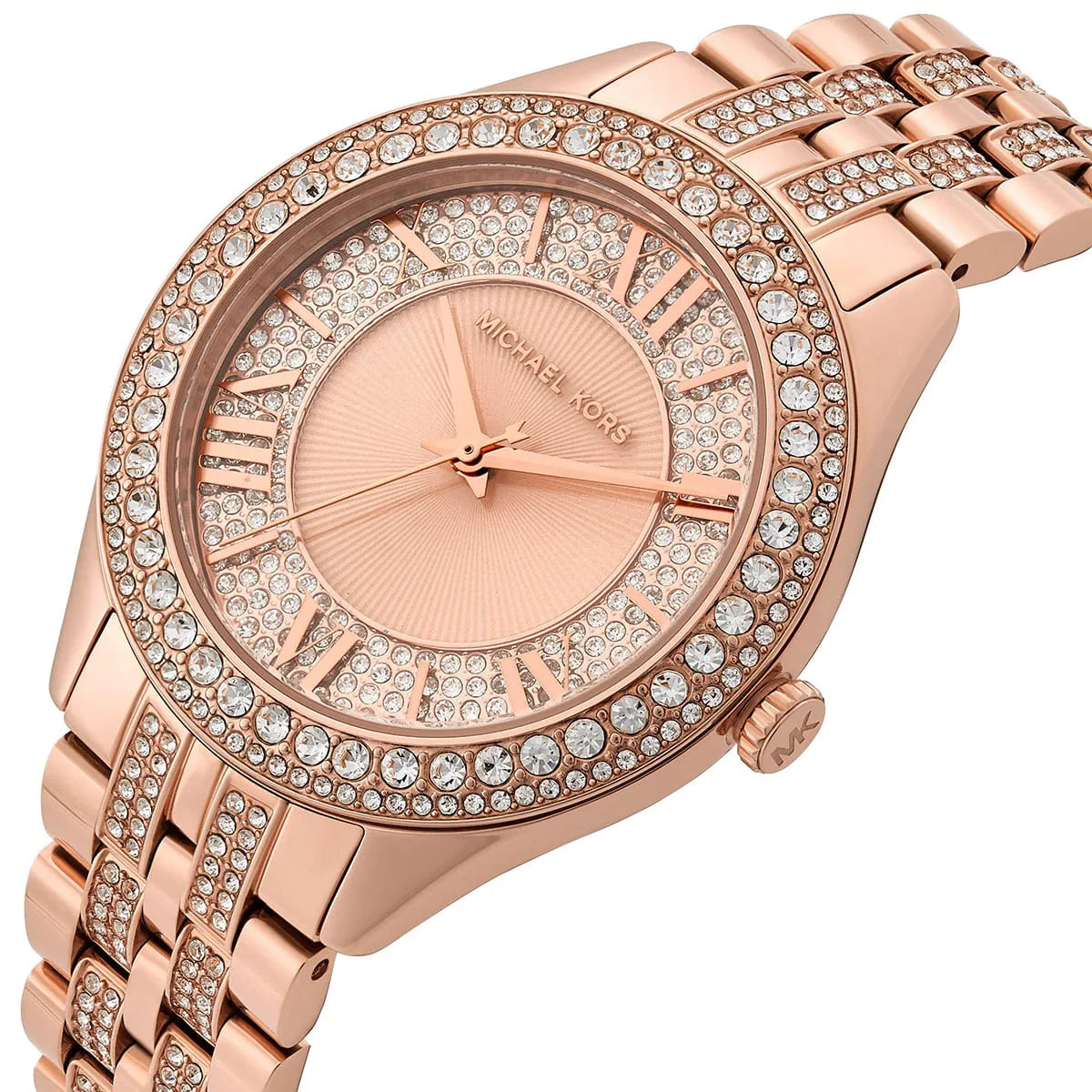 Michael Kors MK4710 Harlowe Women’s Rose Gold Crystal Dial Watch