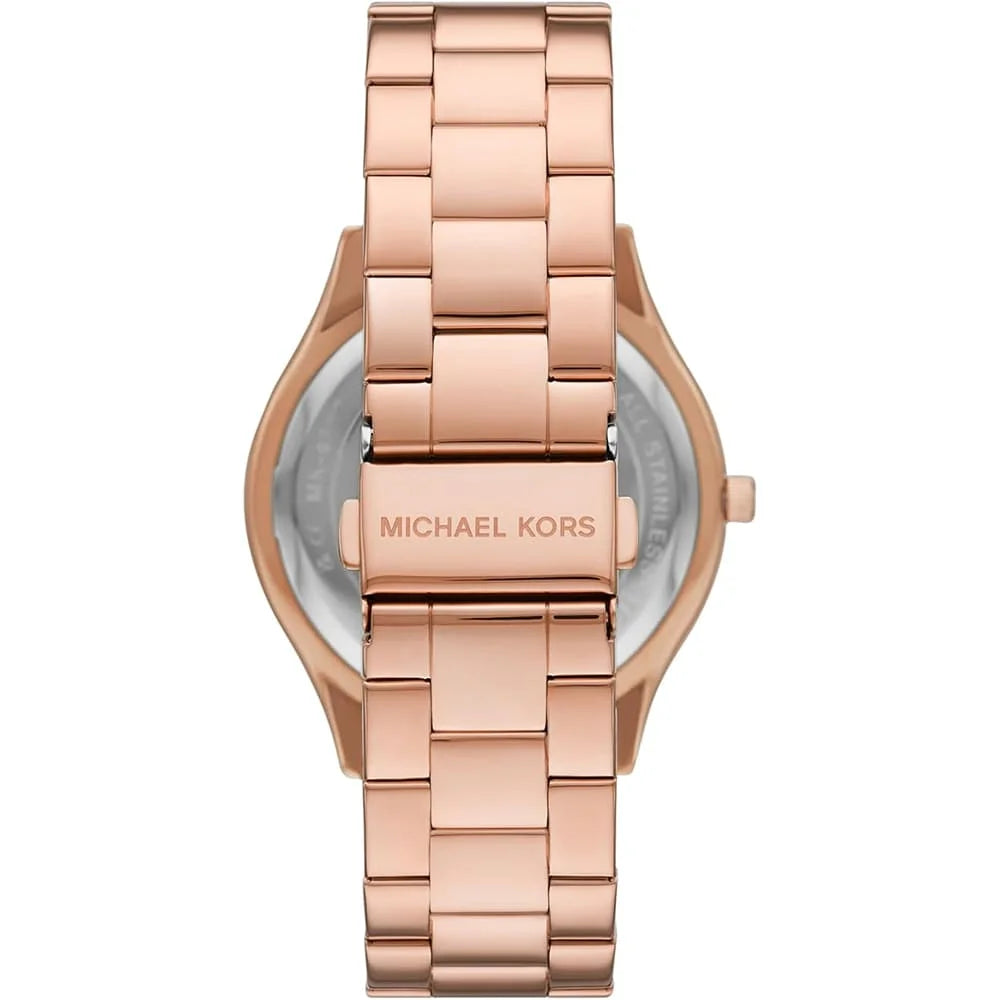 Michael Kors MK4733 Women’s Rose Gold Dial Stainless Steel Crystal Logo Watch