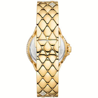 Michael Kors Camille MK4801 Silver White Dial Gold-Tone Stainless Steel Women's Watch
