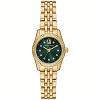 Michael Kors Lexington Mini MK4842 Gold Tone Emerald Green Dial Watch