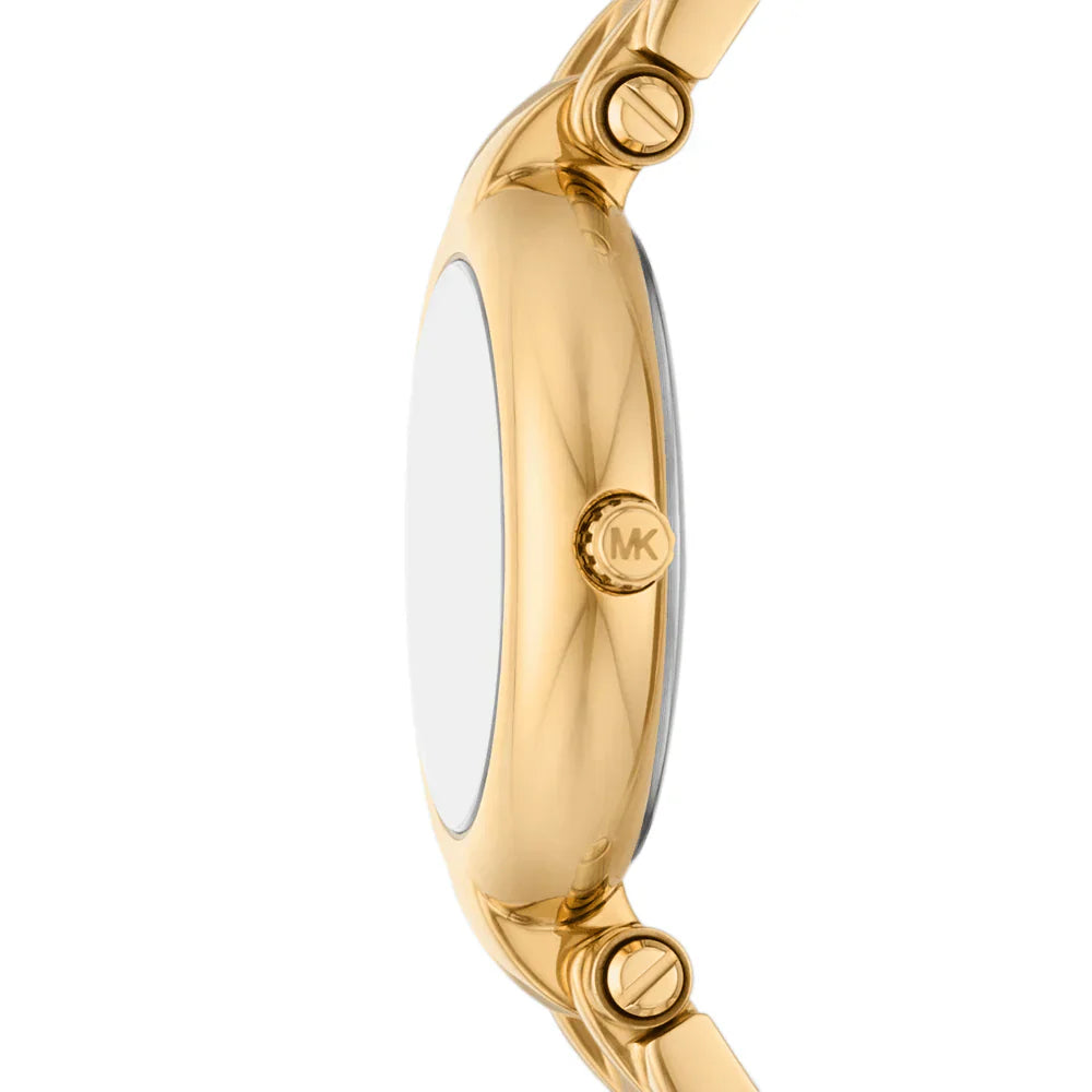 Michael Kors Lennox MK4892 Gold-Tone Green Mother of Pearl Women's Watch
